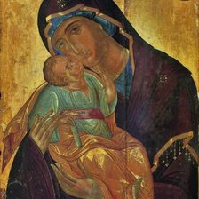 Схема вышивки «Икона Божией Матери Умиление»