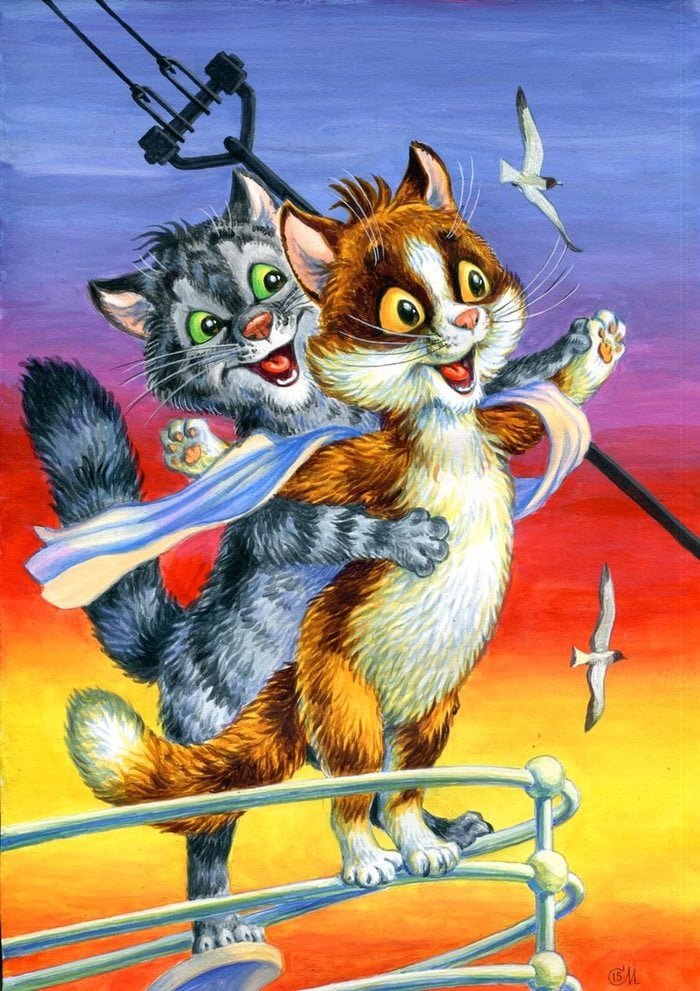 Коты на титанике - коты, кот, титаник - оригинал