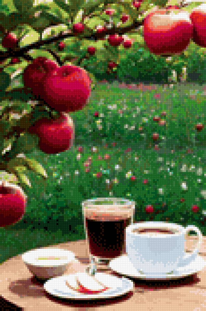 Завтрак в саду - предпросмотр