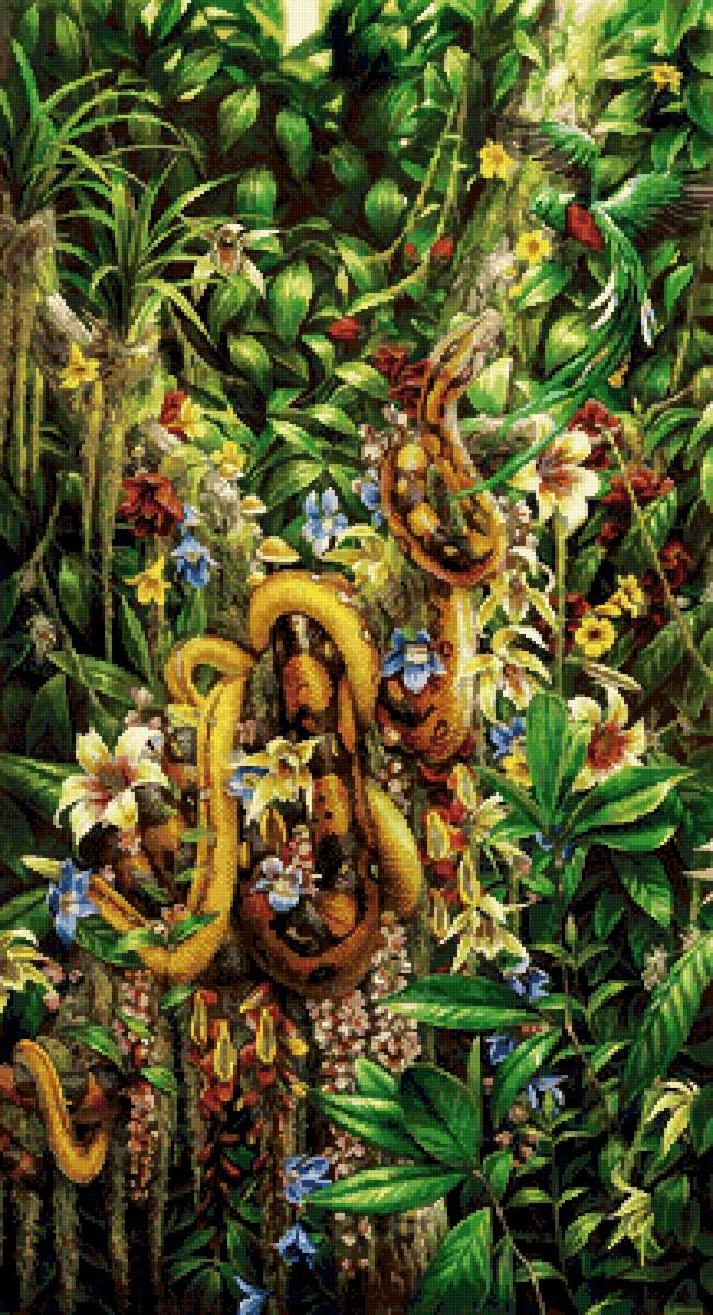 №2728463 - змея, цветы - предпросмотр