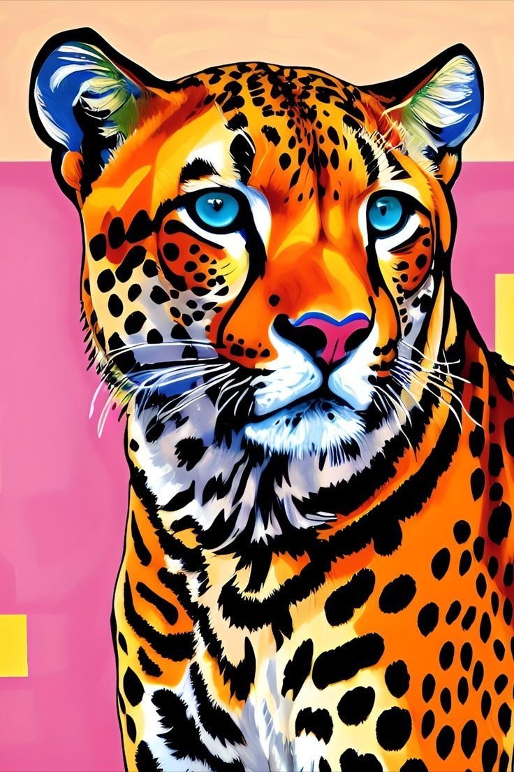 Голубоглазый лео - леопард, дикие кошки, животные - оригинал