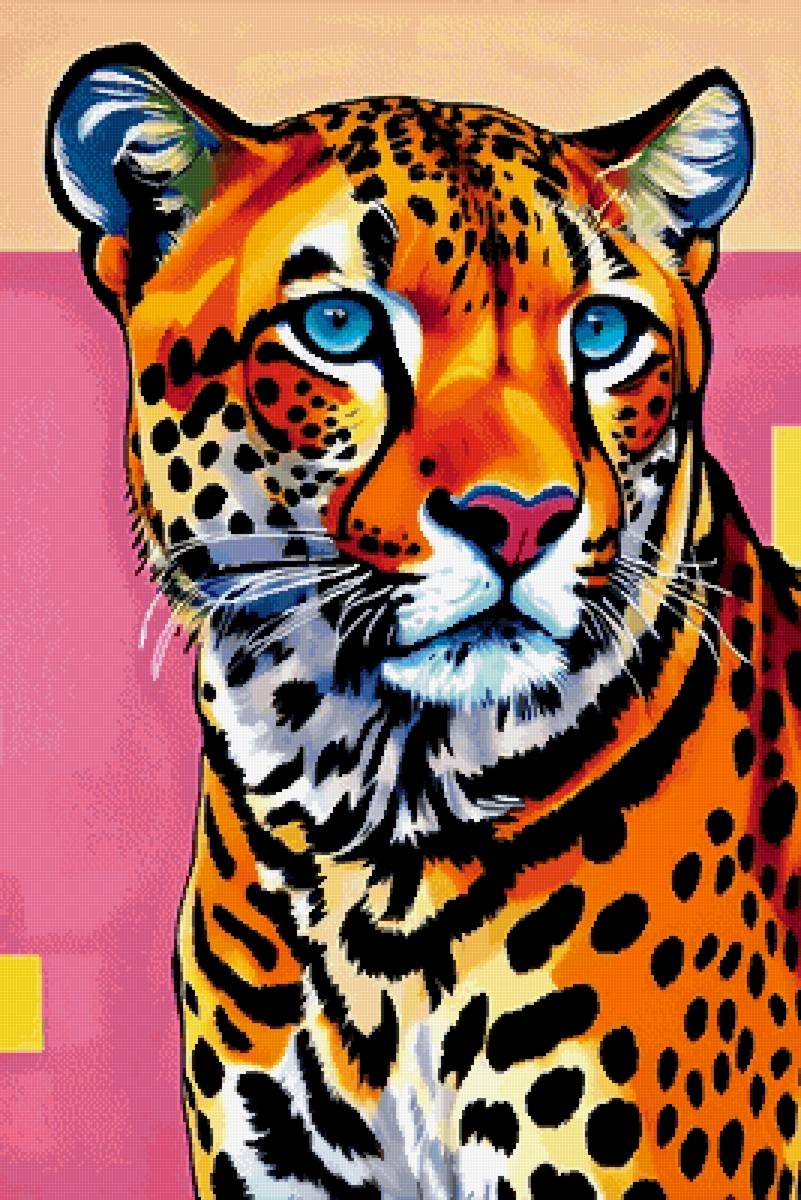 Голубоглазый лео - леопард, дикие кошки, животные - предпросмотр