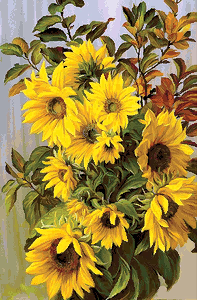 подсолнухи - предпросмотр