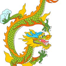 Схема вышивки «Китайский дракон ШЭНЬЛУН»