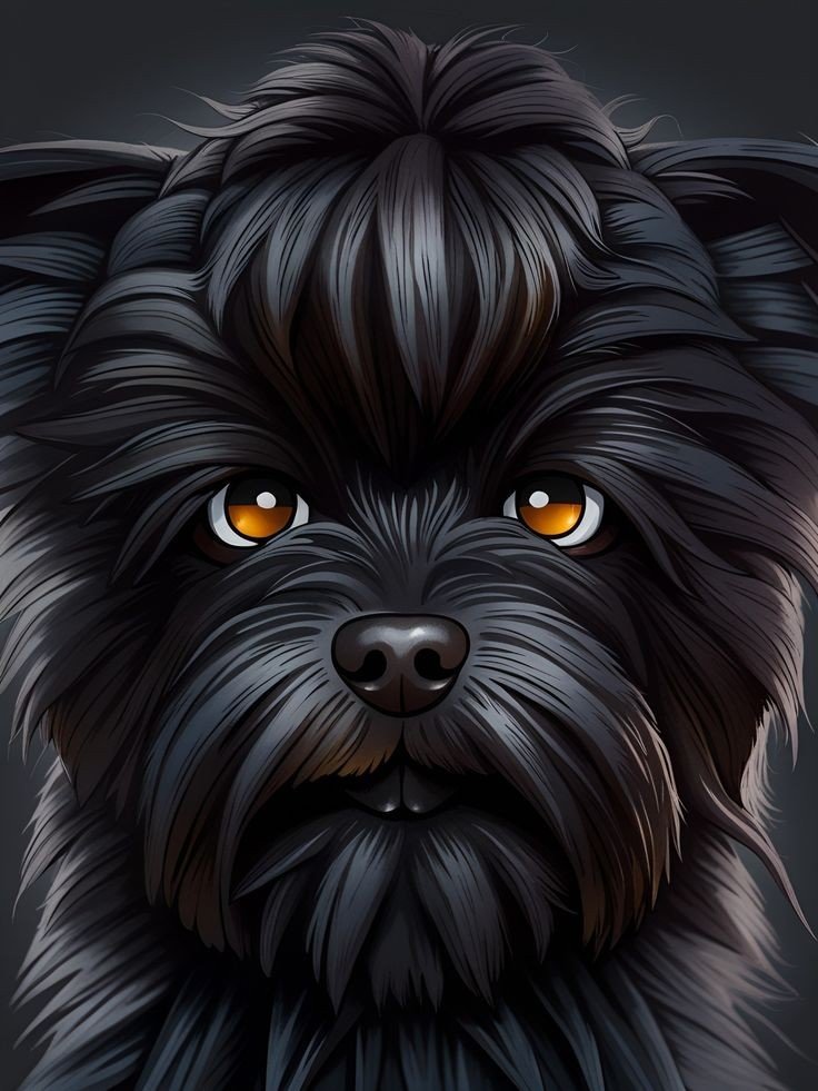 Черный пес - животные, собаки, собака - оригинал