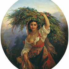 итальянка с цветами