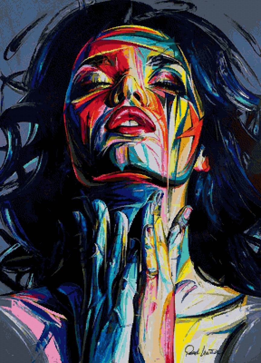 Girl - портрет, поп-арт, арт, девушка, лицо - предпросмотр