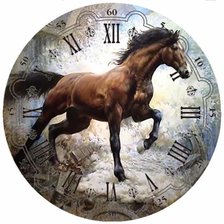 Схема вышивки «Reloj caballo»