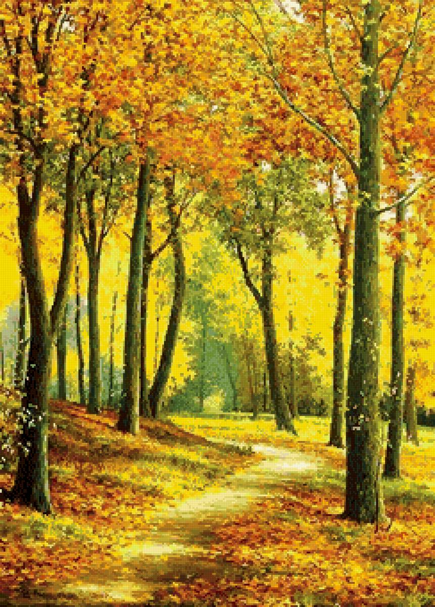 №2732168 - тропа, лес, осень - предпросмотр