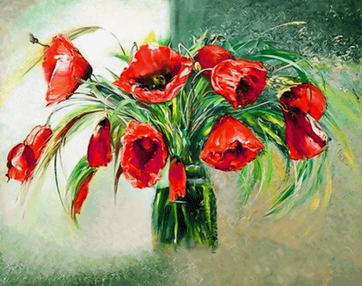 Маки. - натюрморт. - предпросмотр