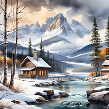 Схема вышивки «Peisaj»