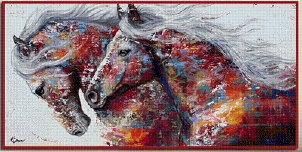 Caballos 3 - rojos - предпросмотр