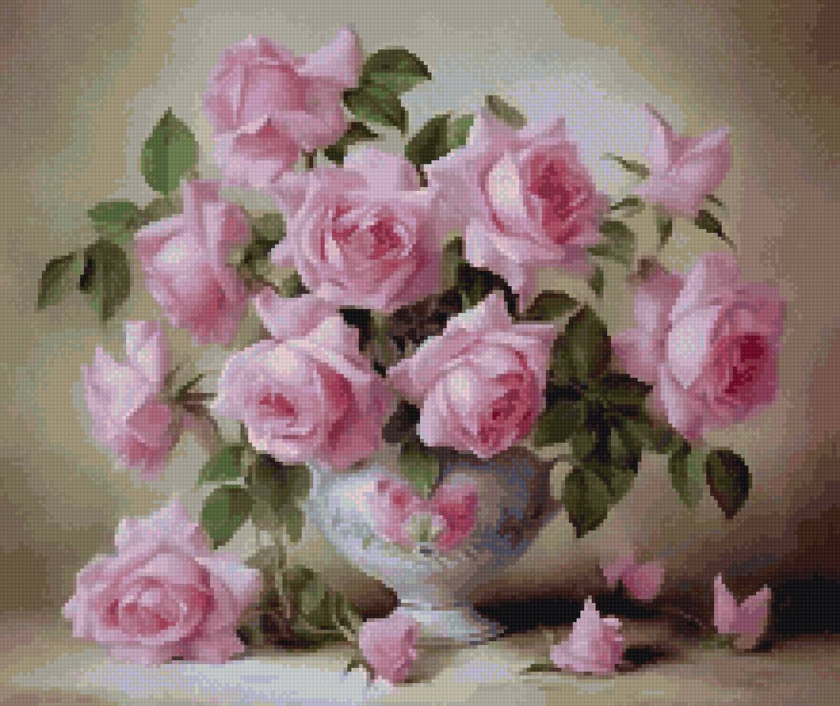 №2733410 - розы, до 240 крестиков - предпросмотр