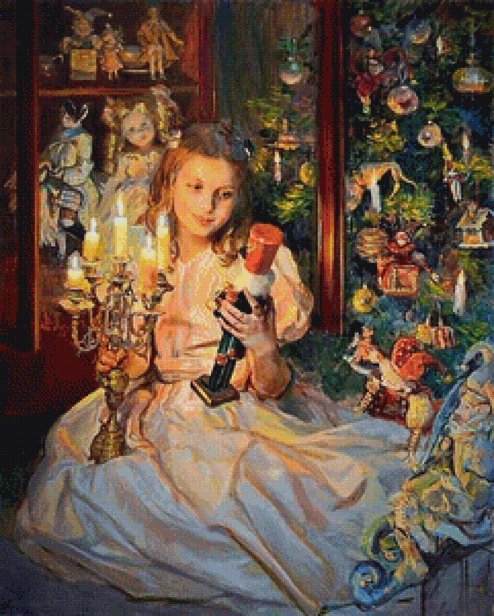 №2734103 - новый год, щелкунчик, игрушки, девочка, елка - предпросмотр