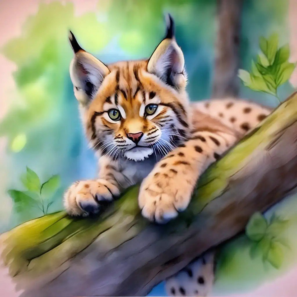 Рысенок - дикие кошки, животные - оригинал