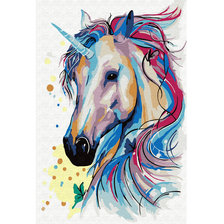 Схема вышивки «Сказочный единорог»