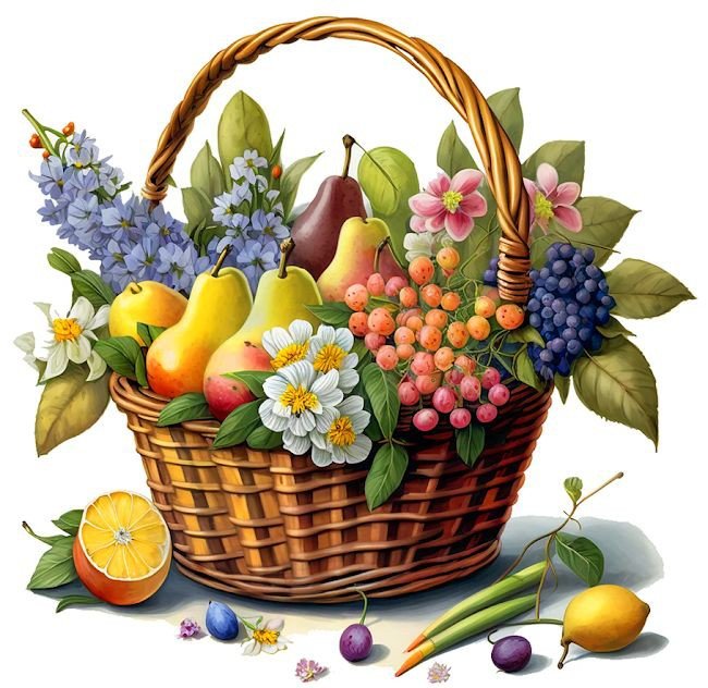 Карзина с фруктами - карзина с фруктами - оригинал