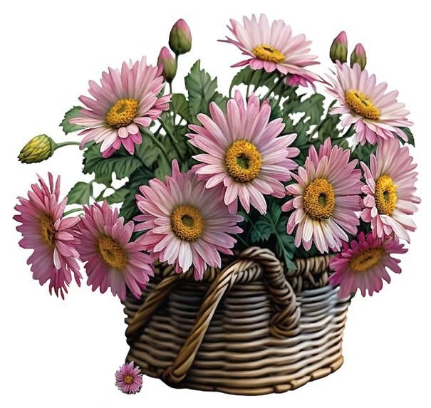 Карзина с цветами - карзина с цветами - оригинал