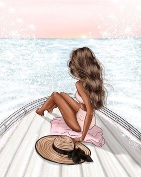 Отпуск - яхта, девушка, лодка, море, лето - оригинал