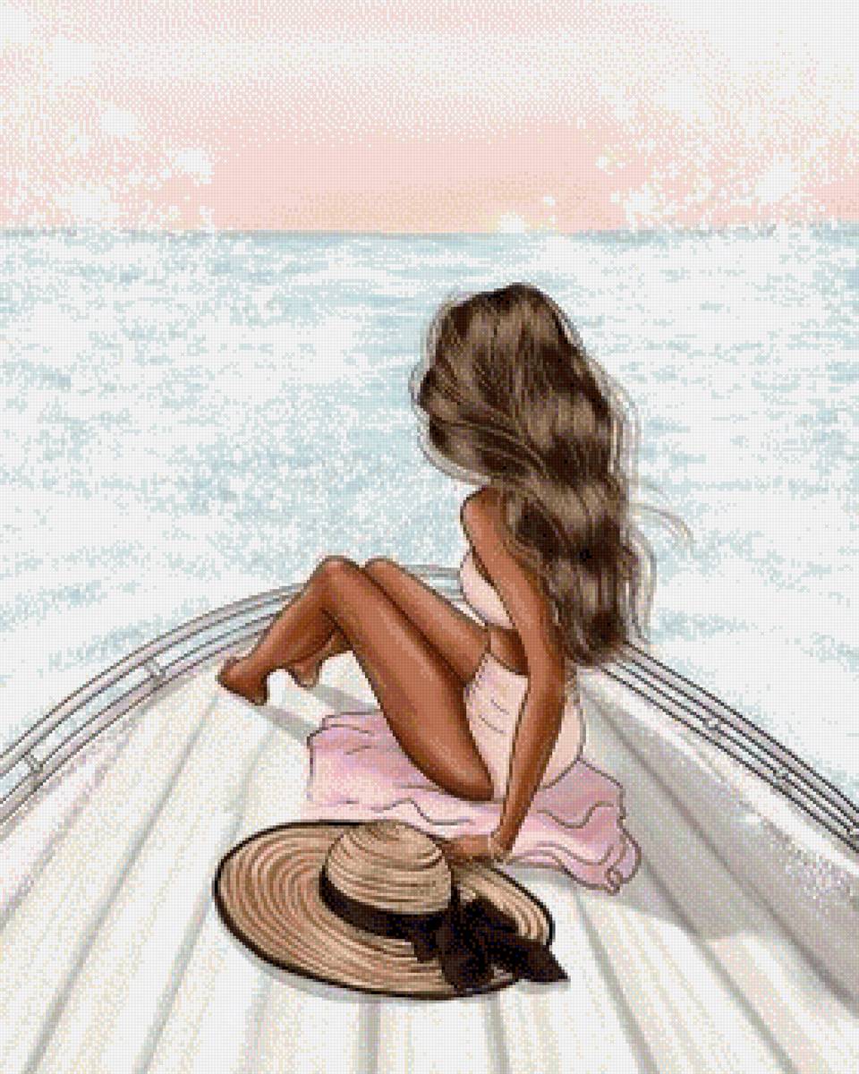 Отпуск - яхта, лето, море, лодка, девушка - предпросмотр