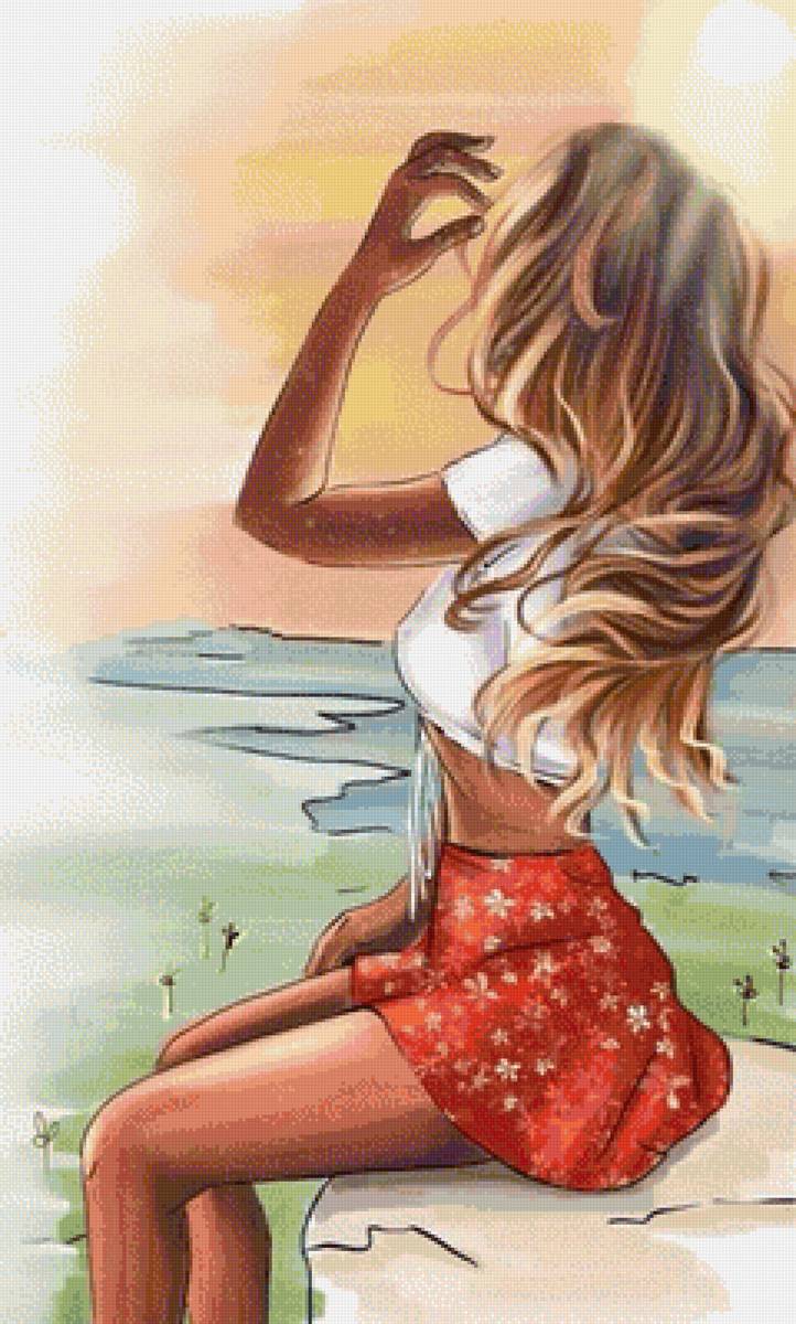 Отпуск - солнце, лето, отпуск, девушка - предпросмотр