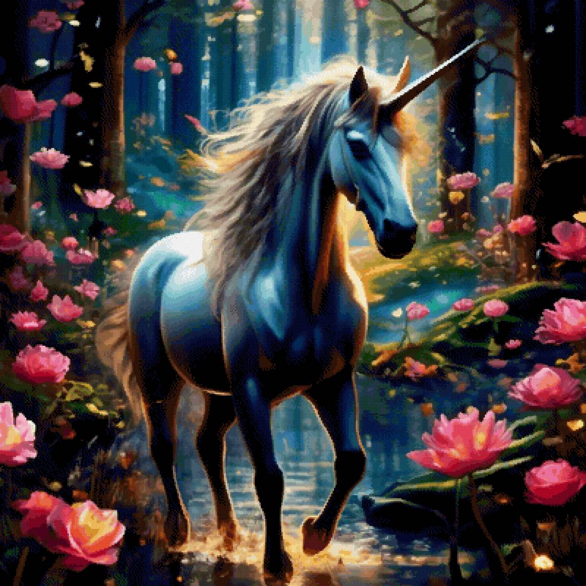 Единорог - фэнтези, сюрреализм - предпросмотр