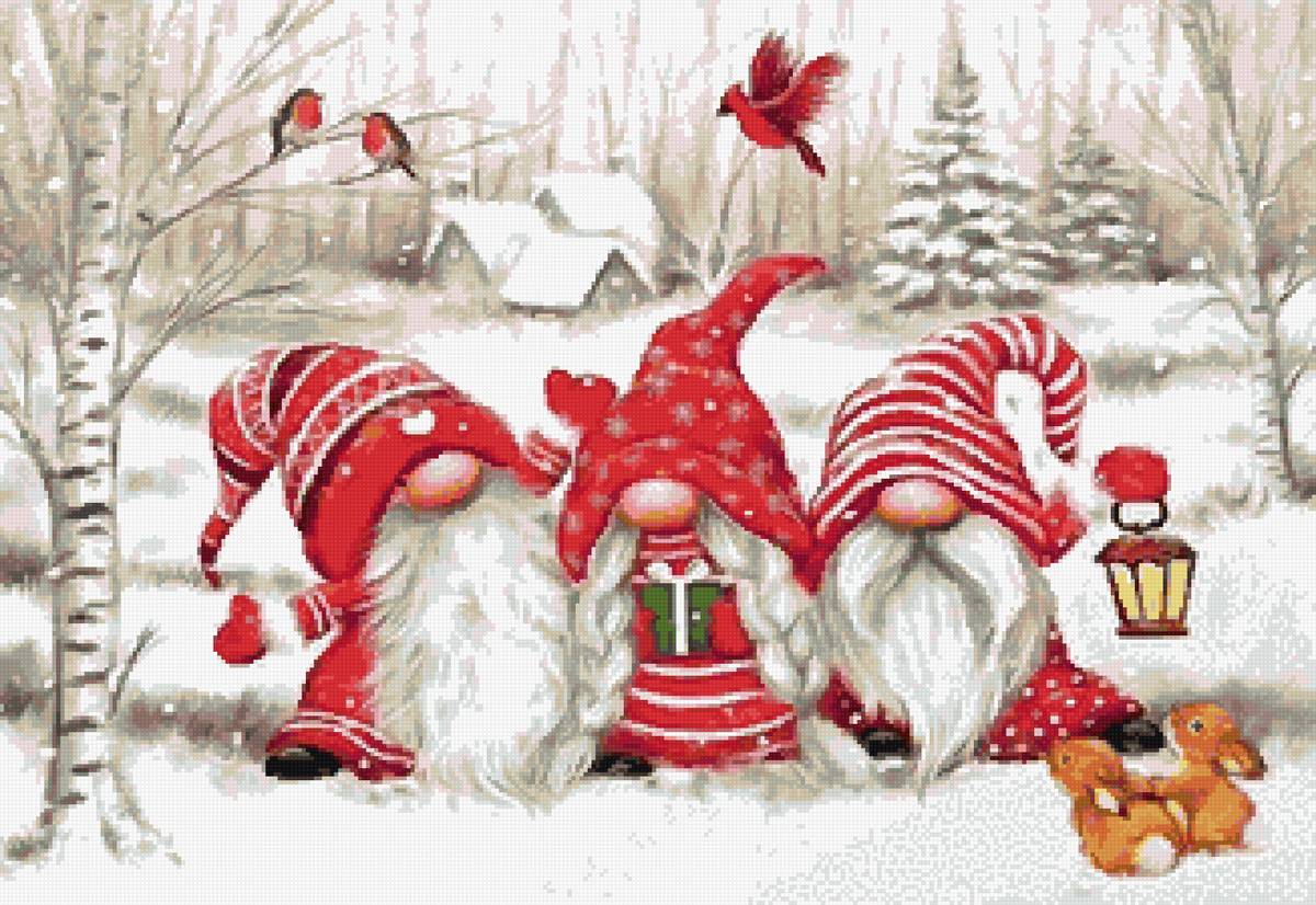 гномы новогоднее - предпросмотр