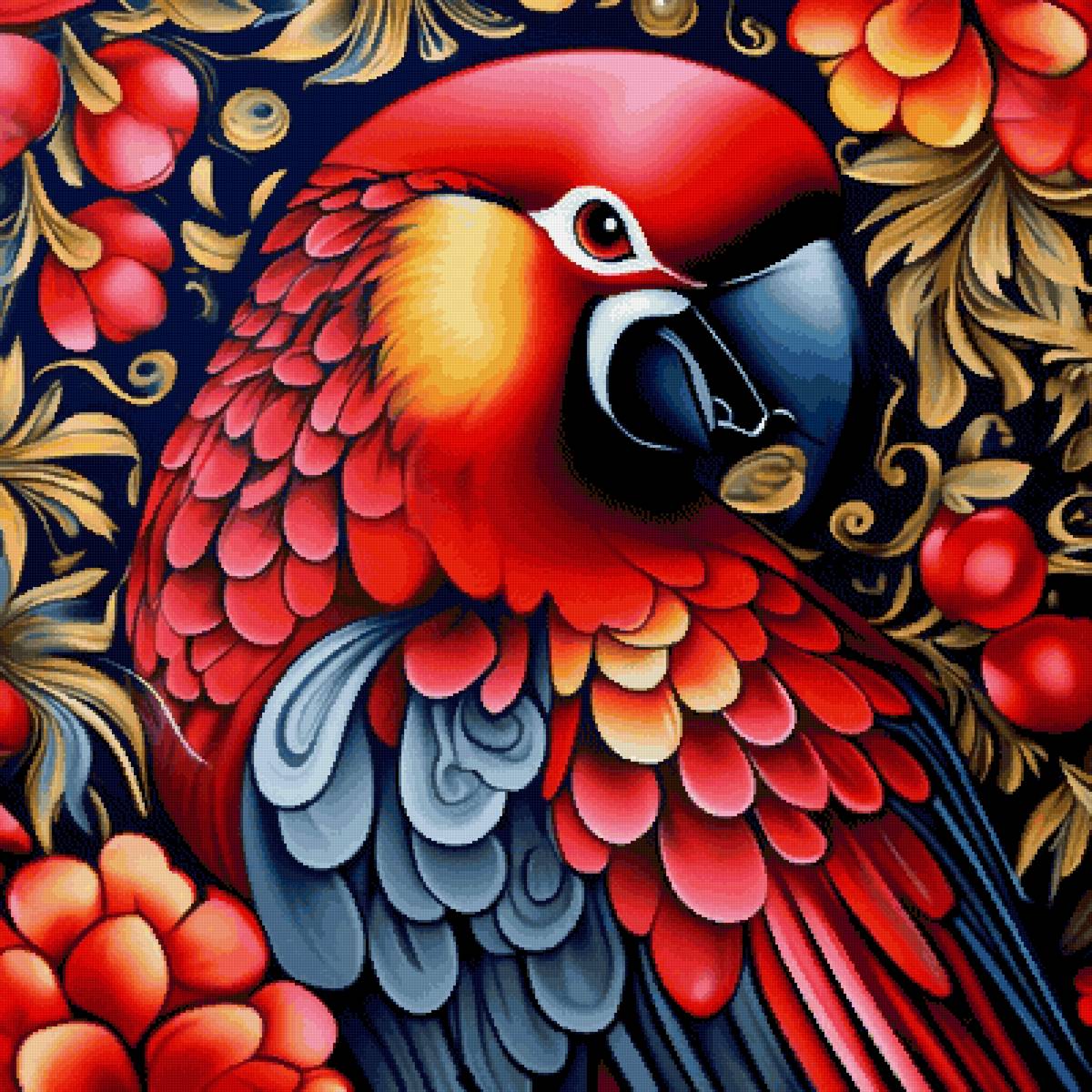 Попугай - птицы, попугай - предпросмотр