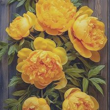 Схема вышивки «Bujori»