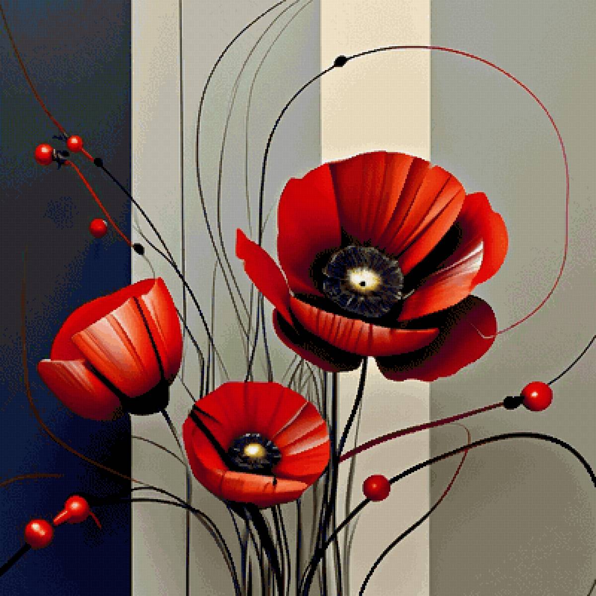 Маки - цветы - предпросмотр