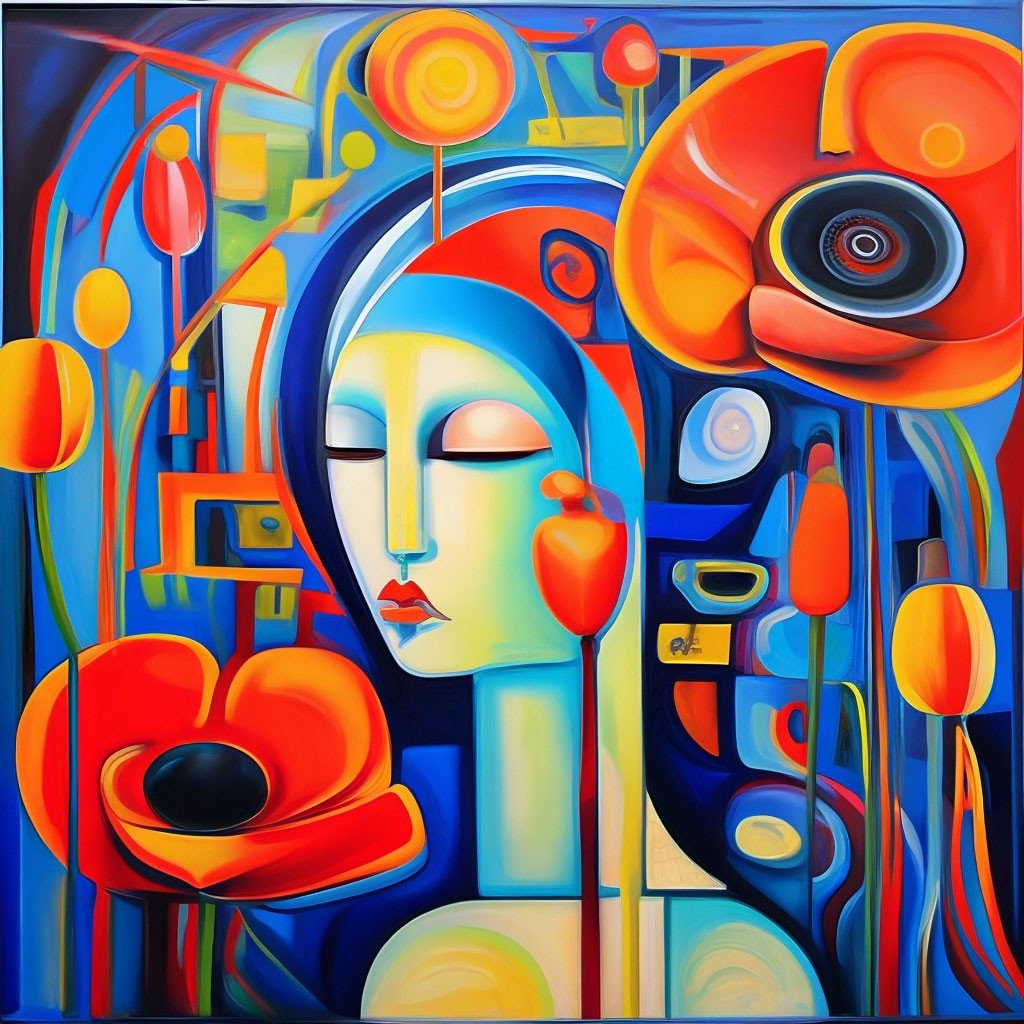 Маки - цветы, абстракция - оригинал