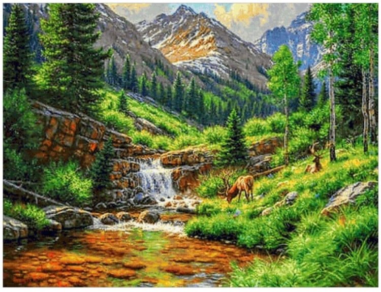 горный пейзаж - горный пейзаж - оригинал