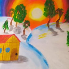 Схема вышивки «картина моей племяшки»