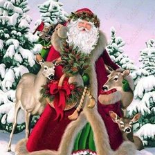 Схема вышивки «Дедушка мороз»