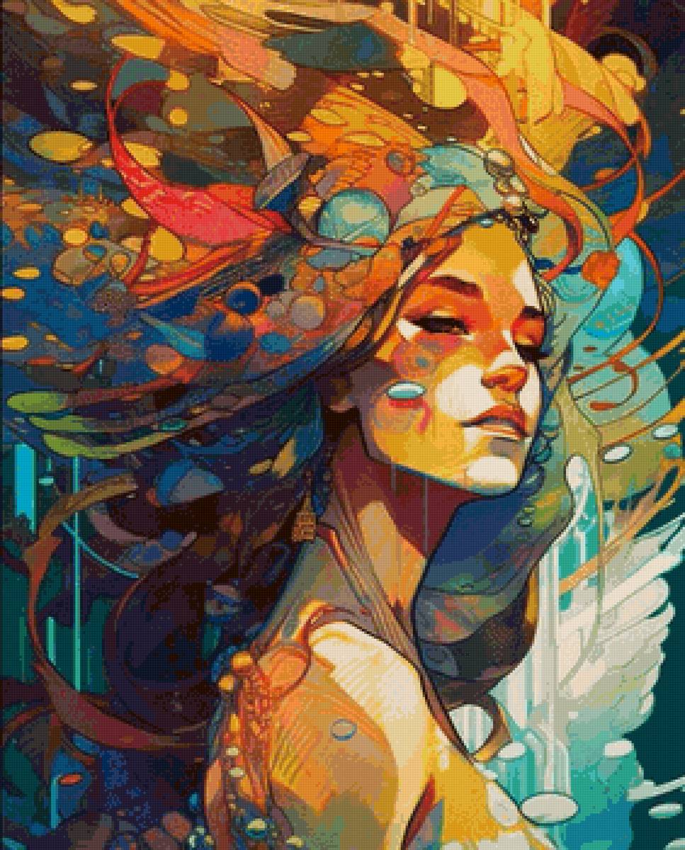 девушка - арт - предпросмотр