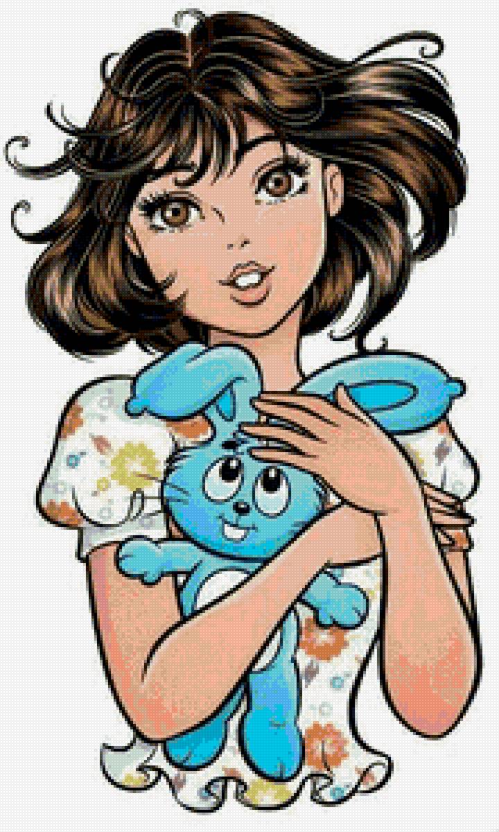 девочка - рисунок - предпросмотр