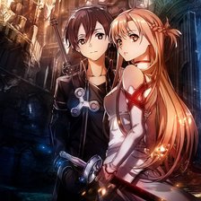 Схема вышивки «Sword art onlinee»