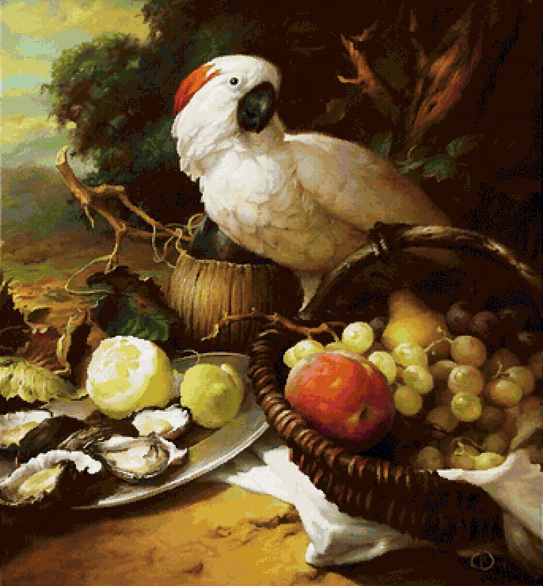 №2739655 - попугай, натюрморт - предпросмотр