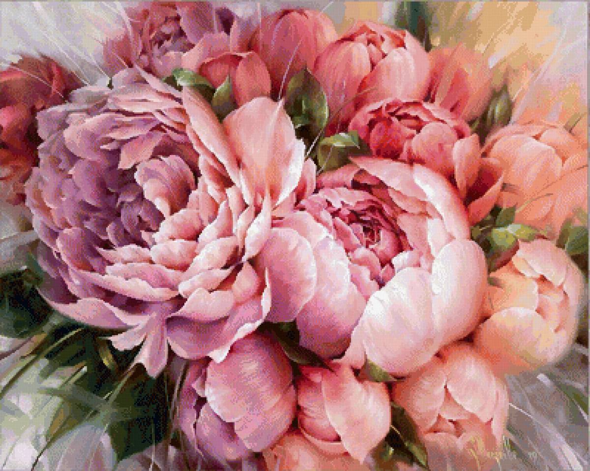 букет пионов - предпросмотр