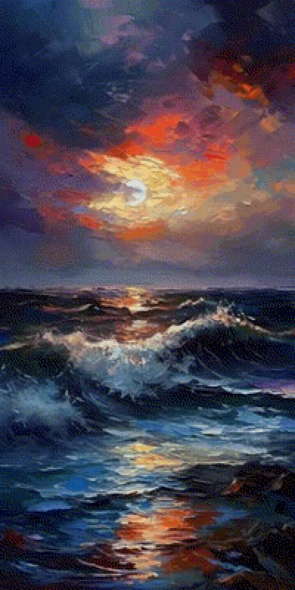 море - шторм, чайки, стихия, море - предпросмотр