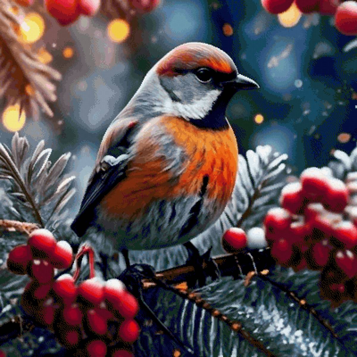 Снегирь - животные, птицы - предпросмотр