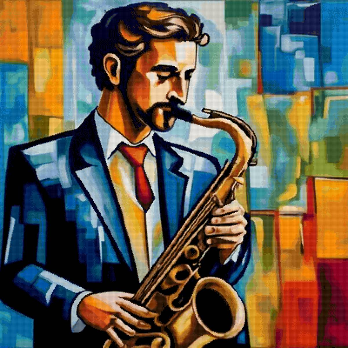 Саксофонист - музыка - предпросмотр