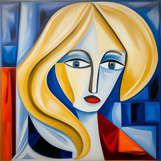 Девушка. В стиле Пикассо - пикассо, женщина, девушка, арт, абстракция - оригинал