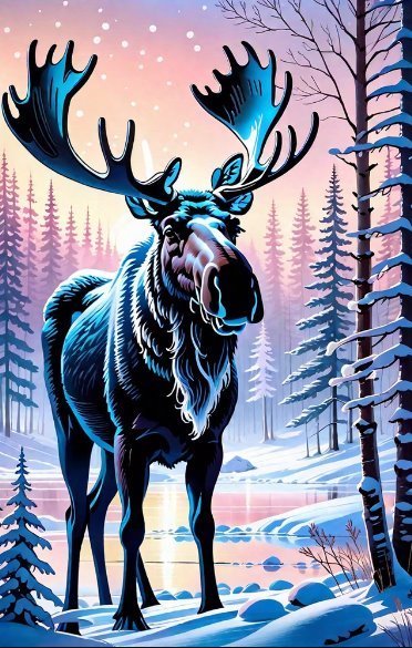 Лось - животные - оригинал