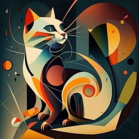 кот - арт - оригинал