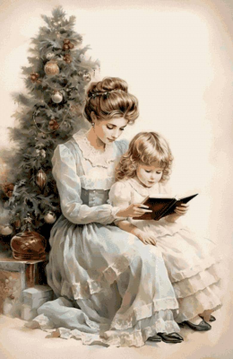 Новый год - елка, новый год, семья, уют, мама - предпросмотр