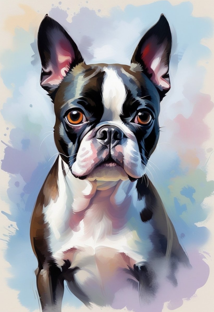 Бостон терьер - животные, собаки, собака - оригинал