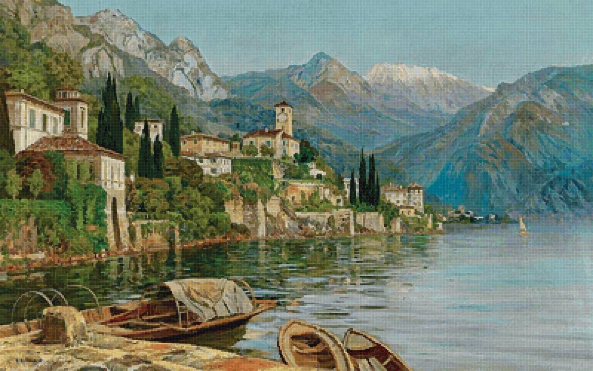 Где-то в Италии - виллы, озеро, горы - предпросмотр