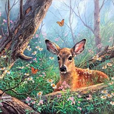 Схема вышивки «Оленёнок»