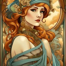 Схема вышивки «девушка»